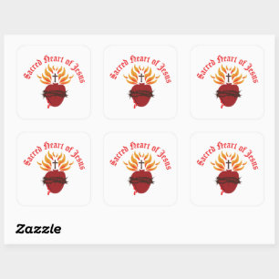 Heilig hart van Jezus Vierkante Sticker