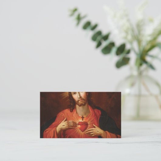 Heilig hart van Jezus Visitekaartje (Staand voorkant)
