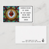 Heilig Hart van Jezus vraagt Kaarten Visitekaartje (Voorkant / Achterkant)