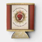 Heilig Hart van Jezus zachtmoedig en nederig Blikjeskoeler (Voorkant)