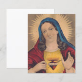 Heilig Hart van Maria (Voorkant / Achterkant)