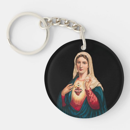 Heilig Hart van Maria Sleutelhanger (Voorkant)
