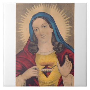 Heilig Hart van Maria Tegeltje