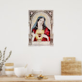 Heilig hart van Mary - 1856 Poster (Keuken)