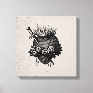 Heilig hart van Mary   Canvas Afdruk