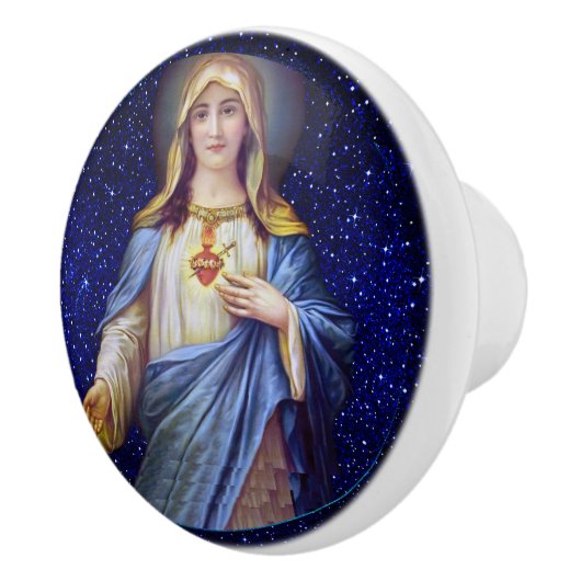 Heilig hart van Mary Ceramic Knob Keramische Knop (Rechts)