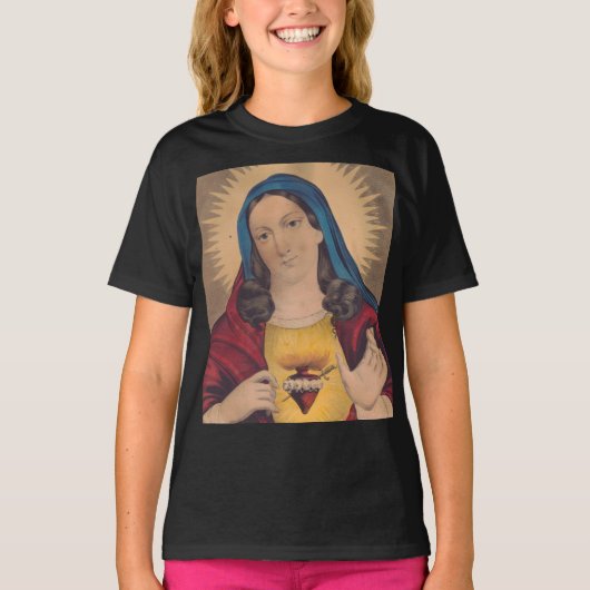 Heilig hart van Mary T-shirt (Voorkant)