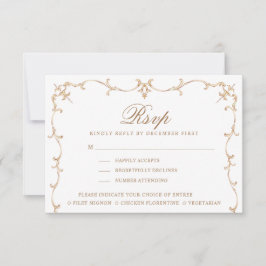 Heilig Hartcrest | Monogram RSVP | Maaltijdopties