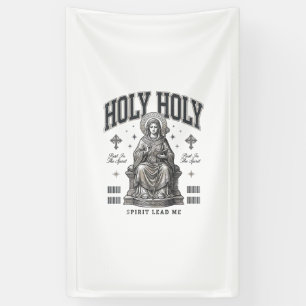 Heilig Heilig Vintage Gravure Religieus Shirt Ontw Spandoek