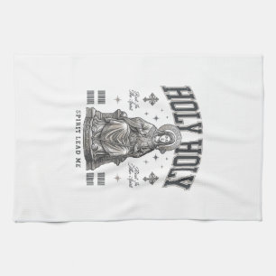 Heilig Heilig Vintage Gravure Religieus Shirt Ontw Theedoek