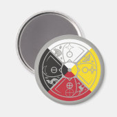 Heilig Hoop Medicijnwiel Magneet (Voorkant / Achterkant)