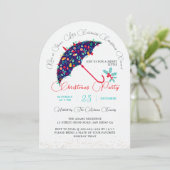 Heilig Kerstfeest Nieuwjaar Douche Brunch Party Kaart (Staand voorkant)