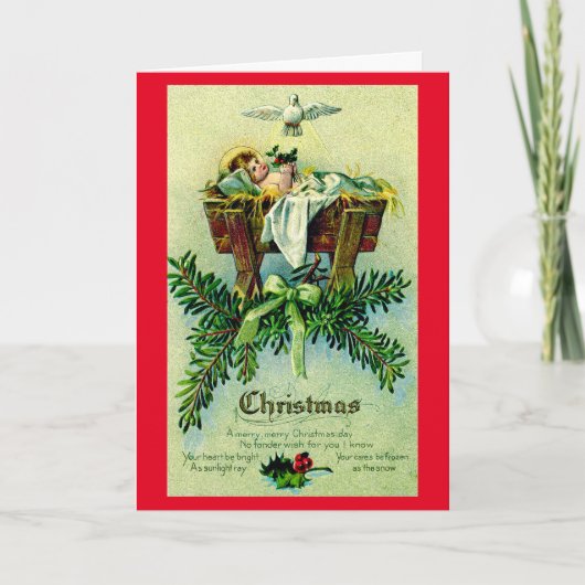  Heilig Kind Jezus Kerst Feestdagen Kaart (Voorkant)