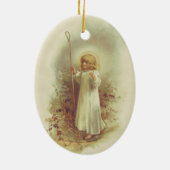 Heilig Kind Keramisch Ornament (Achterkant)