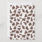 Heilig Koe Rustisch Baby shower Kaart (Achterkant)