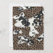 Heilig Koe Rustisch Western zonnebloem Baby shower Kaart (Achterkant)