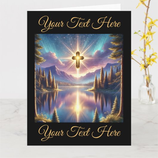 Heilig Kruis bij het meer van de Hemelse Berg Kaart (Gele Bloem)