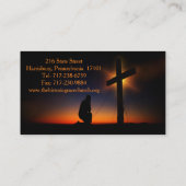 Heilig Kruis op zonsondergang (Personaliseren) Visitekaartje (Achterkant)