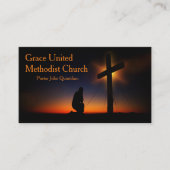 Heilig Kruis op zonsondergang (Personaliseren) Visitekaartje (Voorkant)