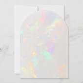 Heilig Kruis opal ontwerp Doop Kaart (Achterkant)