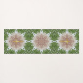 Heilig Kruis, Roze Groene Tuin Oase Yogamat (Achterkant (horizontaal))