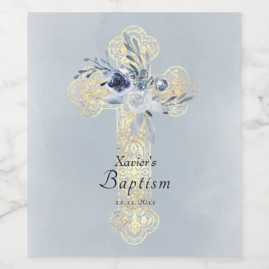 Heilig Kruisdoop Wijn Etiket (Enkel label)