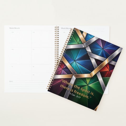 "Heilig Licht" Geometrisch Gebed - Gebrandschilder Planner (Display)