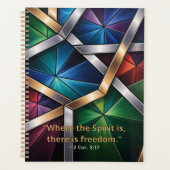 "Heilig Licht" Geometrisch Gebed - Gebrandschilder Planner (Voorkant)