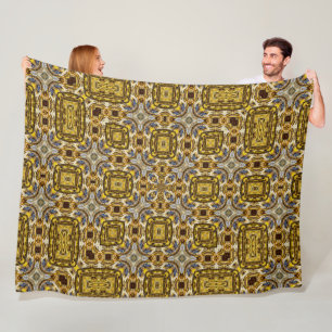 Heilig Maya Goud Topaz Patroon Quilt Fleece Deken