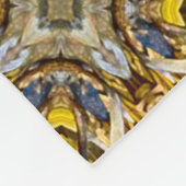 Heilig Maya Goud Topaz Patroon Quilt Fleece Deken (Hoek)