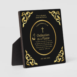 Heilig Nieuw Gewijde Pastor Gepersonaliseerde Gift Fotoplaat