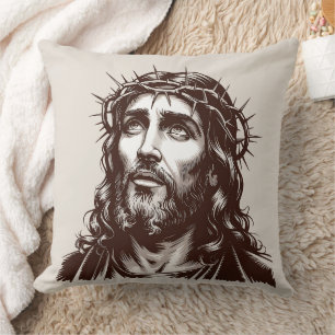 Heilig portret van Jezus – kunstkussen Kussen
