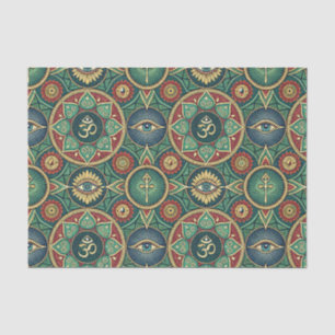 Heilig Symbool Zen Mandala - Spiritueel Patroon Tissuepapier
