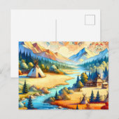 Heilig Vallei Symbolisch Landschapsontwerp Briefkaart (Voorkant / Achterkant)