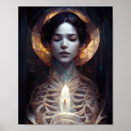 Heilig Vessel Dark Fantasy Sci-Fi Gothic Art Poste Poster (Voorkant)