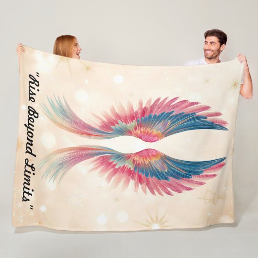 "Heilig Vleugelsymbool" Fleece Deken (In situ)