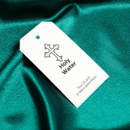 Heilig Water Cross Christendom Custom Cadeaulabel