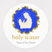 Heilig Water Unieke  Maagd Maria en Jezus Labels (Design 1)