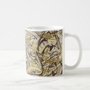 Heiligdom en Zelfliefde Spa Abstract Goud Marmer Koffiemok