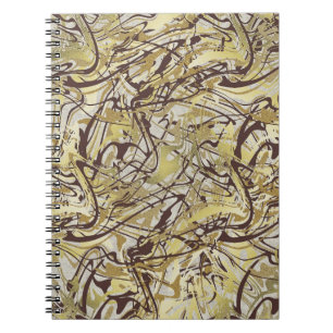 Heiligdom en Zelfliefde Spa Abstract Gouden Marmer Notitieboek