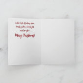 Heiligdom in Snowfall Feestdagen Kaart (Binnen)