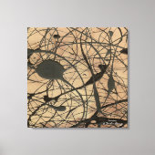 Heiligdom Pollock geïnspireerd Abstract Canvas Afdruk (Voorkant)