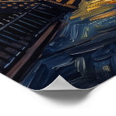 Heiligdom Starry Night Landschap Poster (Hoek)