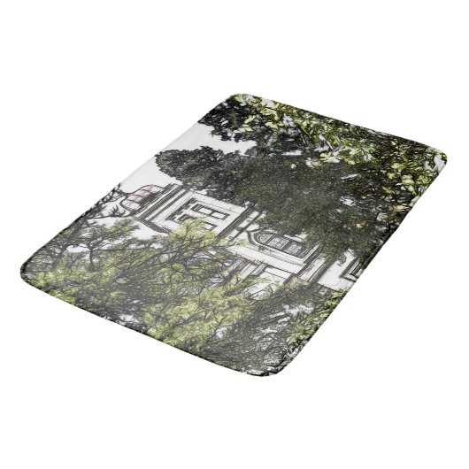 Heiligdom tussen de bomen badmat (Gekanteld)