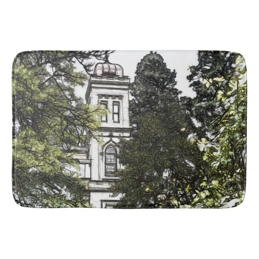 Heiligdom tussen de bomen badmat (Voorkant)