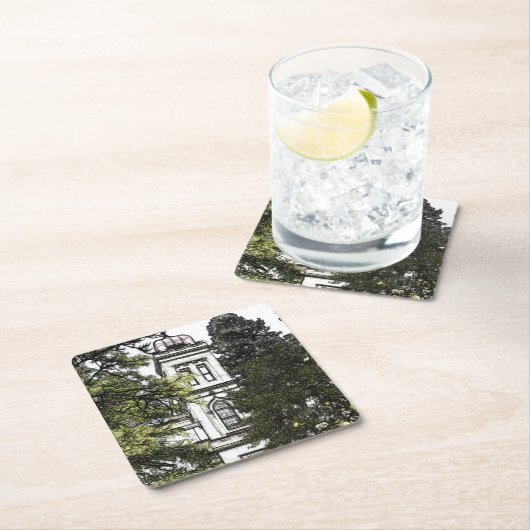 Heiligdom tussen de bomen kartonnen onderzetters (Insitu)