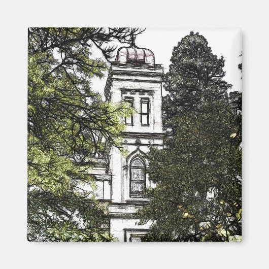 Heiligdom tussen de bomen magneet (Voorkant)