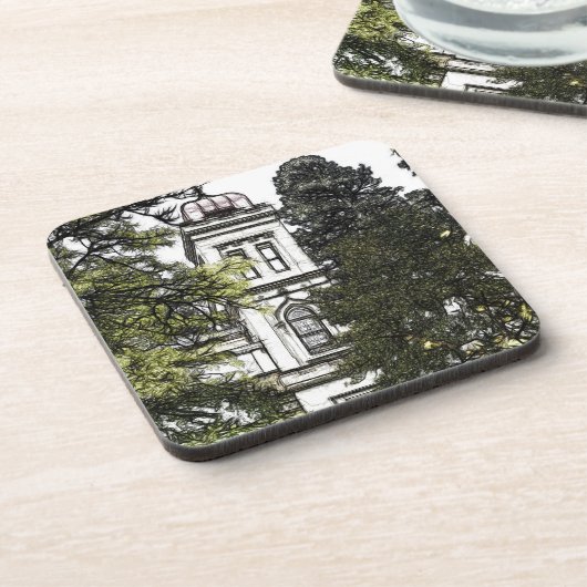 Heiligdom tussen de bomen Plastic Onderzetter (Linkerzijde)