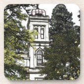 Heiligdom tussen de bomen Plastic Onderzetter (Voorkant)