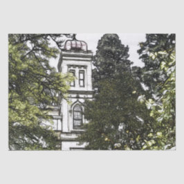 Heiligdom tussen de bomen tissuepapier